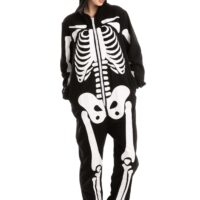 Adult Skeleton Hooded Onesie