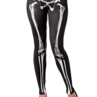 Black Skeleton Leggings for Women