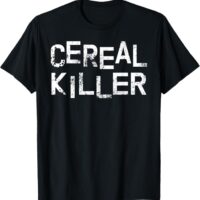 Fun Simple Creepy Vintage Style Cereal Killer Halloween T-Shirt