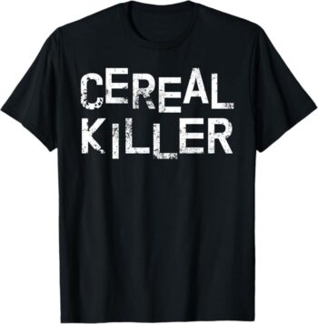 Fun Simple Creepy Vintage Style Cereal Killer Halloween T-Shirt