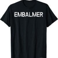 Fun Simple Creepy Vintage Style Embalmer Halloween T-Shirt