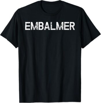 Fun Simple Creepy Vintage Style Embalmer Halloween T-Shirt