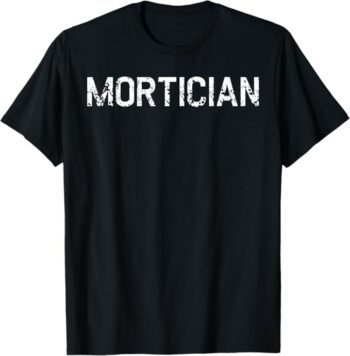 Fun Simple Creepy Vintage Style Mortician Halloween T-Shirt