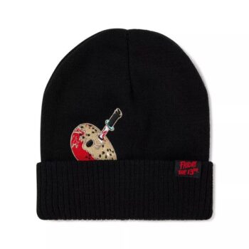 Jason Voorhees Knife Patch Cuff Beanie Hat - Friday the 13th