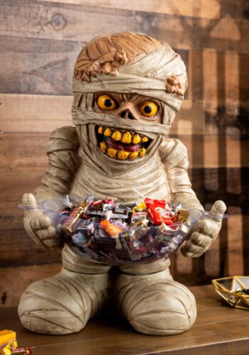 Mummy Candy Bowl Halloween Decoration