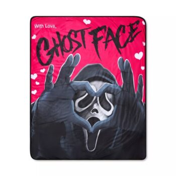 With Love Ghost Face Fleece Blanket