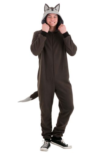 Wolf Jumpsuit Costume for Adults