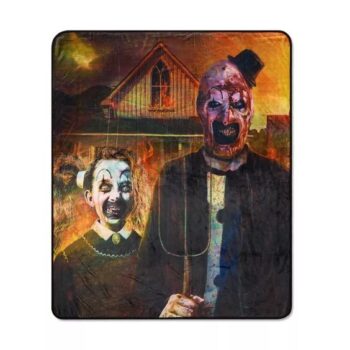 Art the Clown American Goth Fleece Blanket - Terrifier