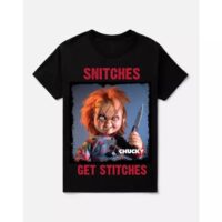 Chucky Snitches Get Stitches T Shirt