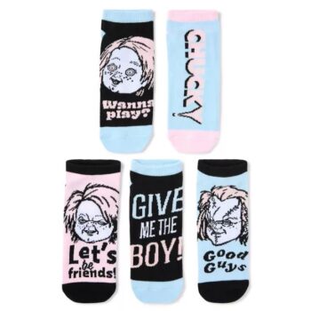 Multi-Pack Chucky Pastel No Show Socks - 5 Pack